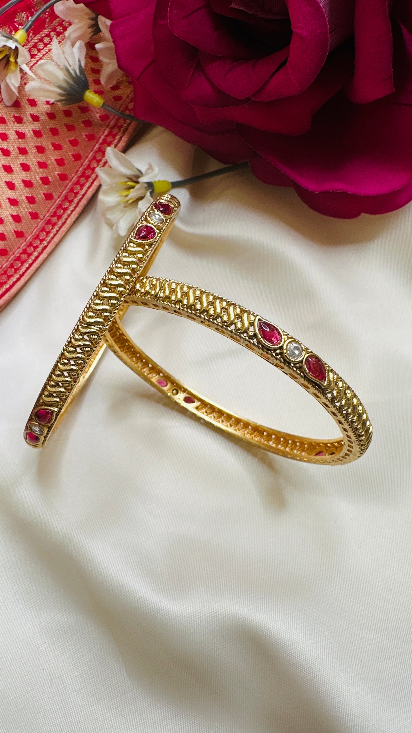 Ruby Chic Bangles - Set of 2