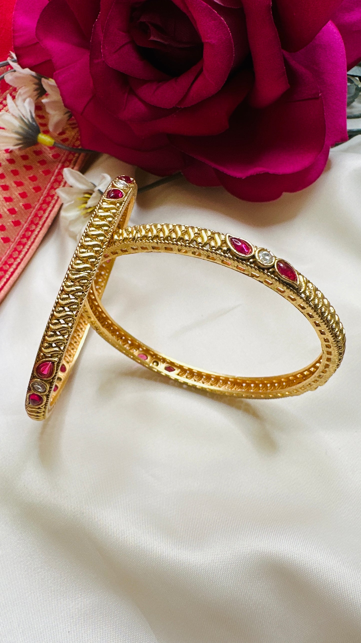 Ruby Chic Bangles - Set of 2