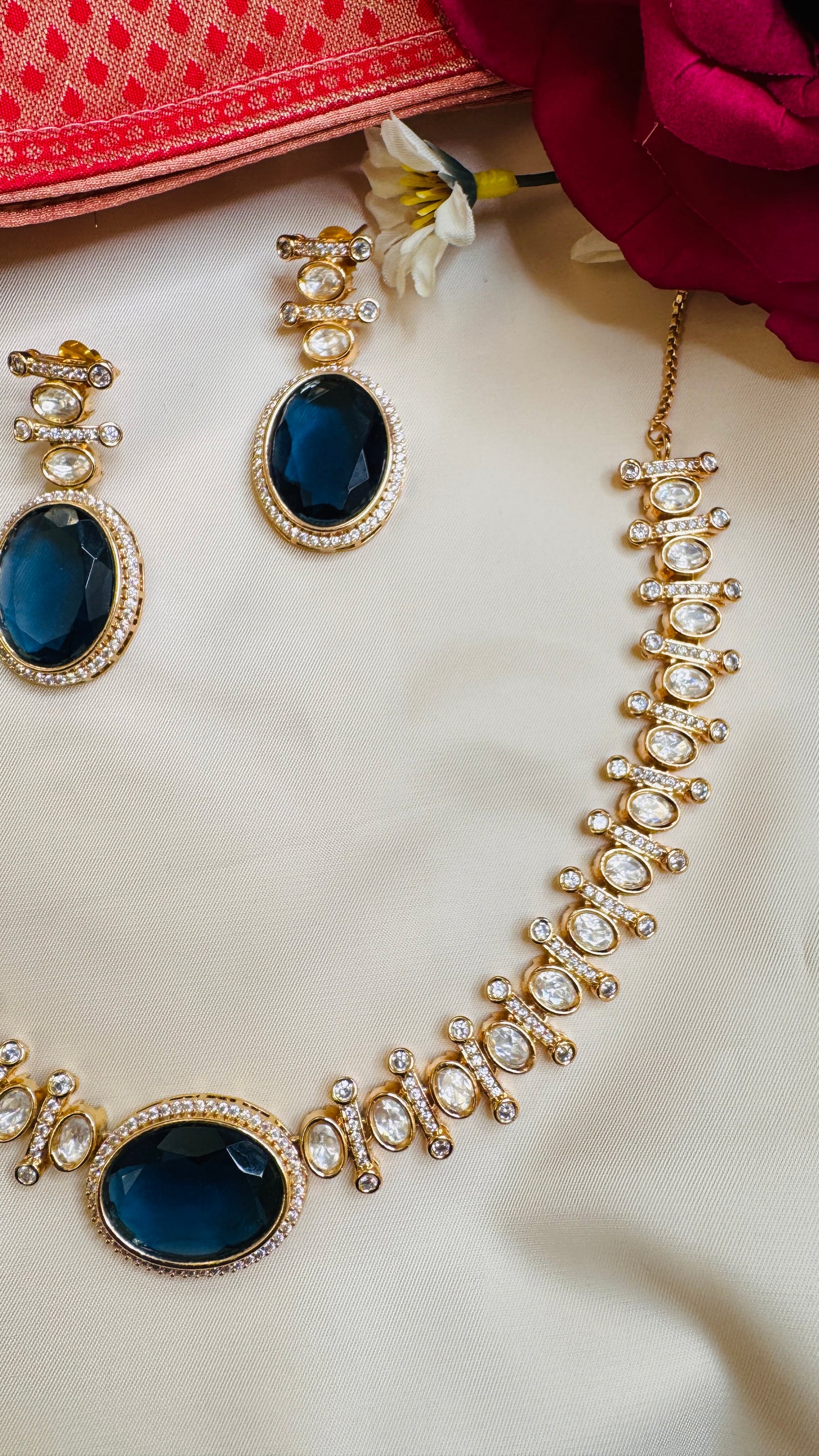 Polki Statement Necklace Set