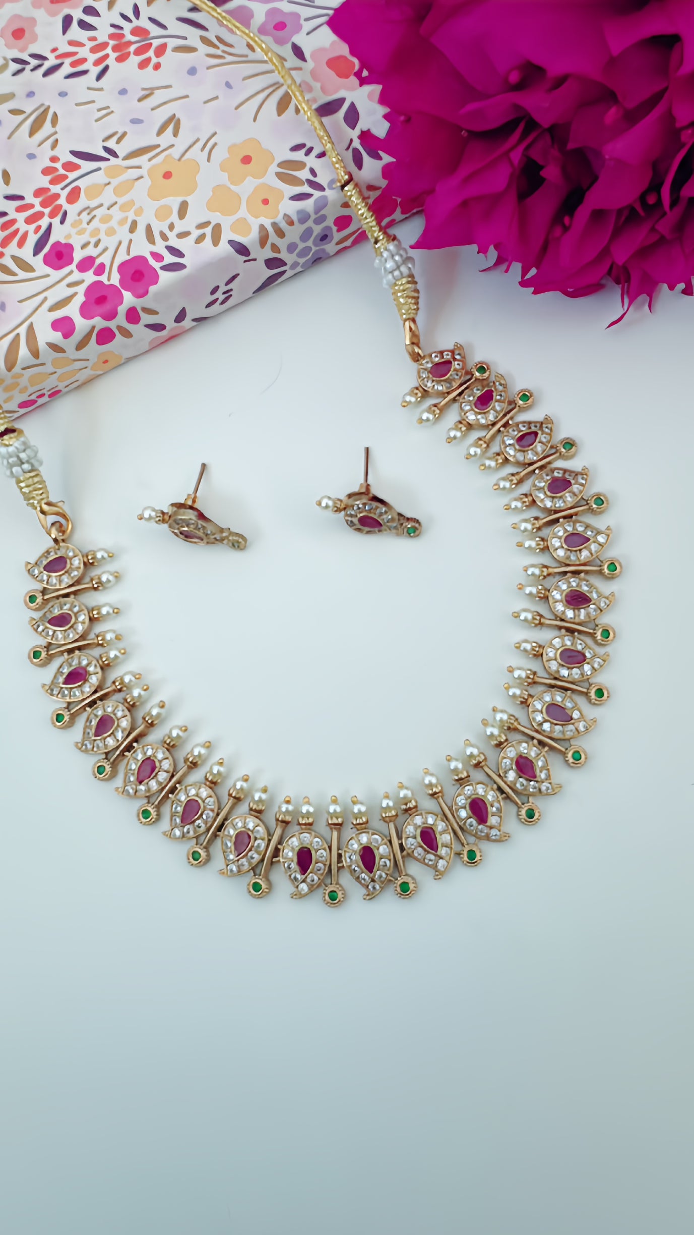 Paisley/Mango Necklace Set