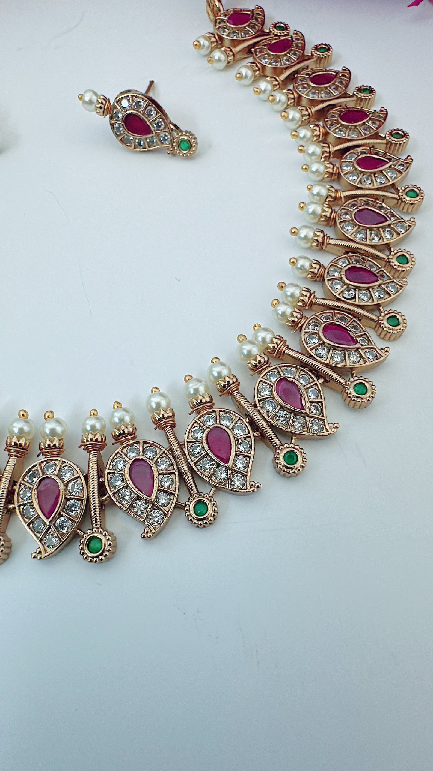 Paisley/Mango Necklace Set