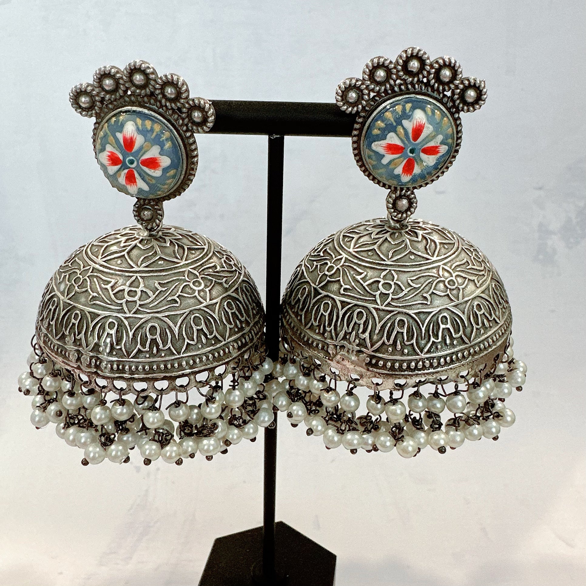 Silver Sukra Jewellery Mughal Jhumka – Shukra By Kshitija