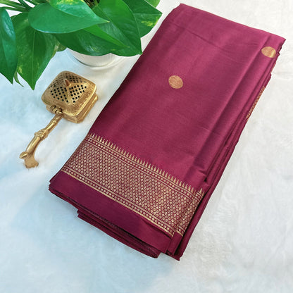 Maroon Gold Paithani