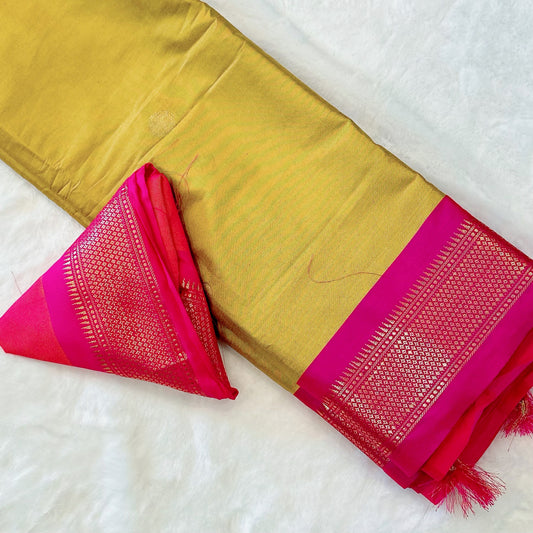 Yellow & Pink Paithani