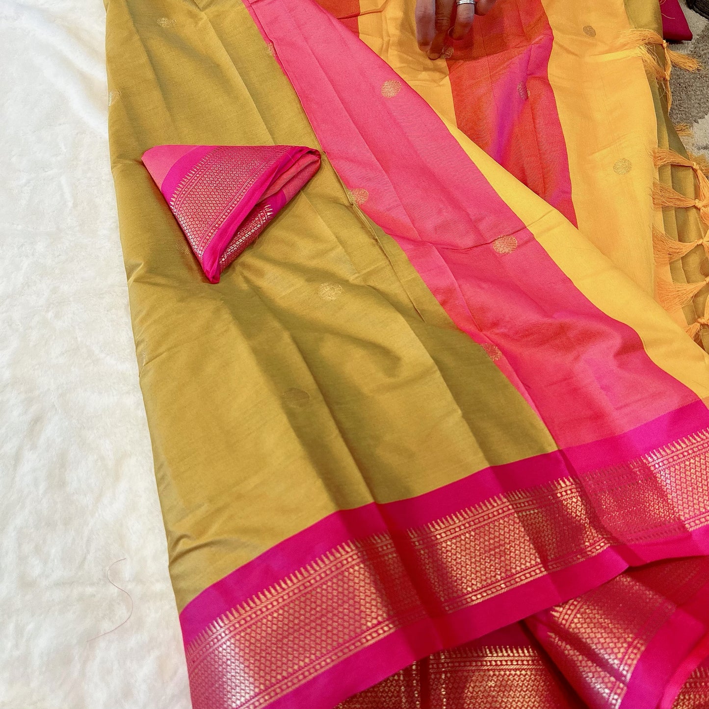 Yellow & Pink Paithani